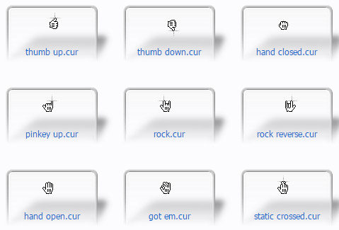 Dope Mac hands mouse cursors for windows 10 