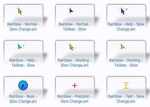 animated rainbow cursors