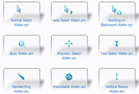 free Water Mouse Cursors