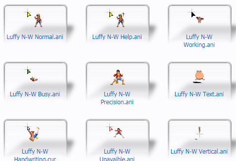Luffy New World Cursors