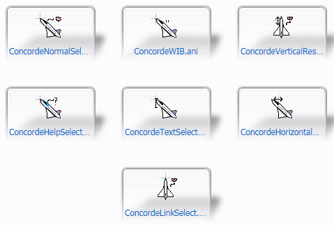 Concorde Airplane Mouse Cursors
