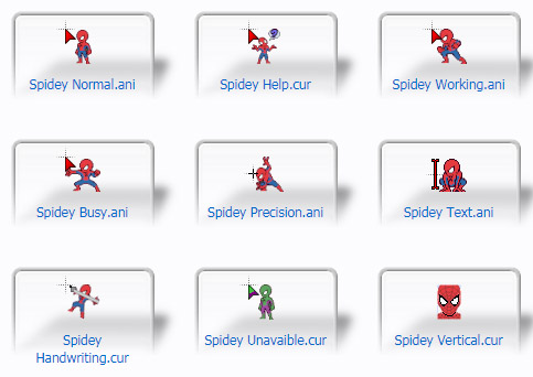 Spidey Mouse Cursors