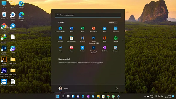 River Roll on Premium for windows 11 theme