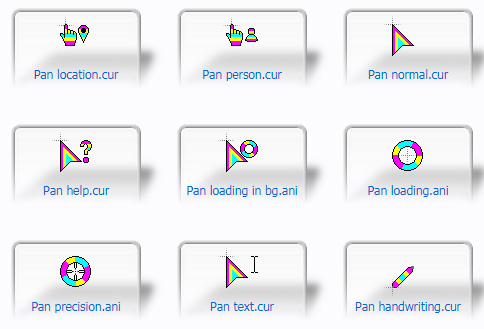 Pansexual pride Mouse Cursors