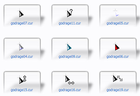 Simple arrows GodRage 01-19 Cursors