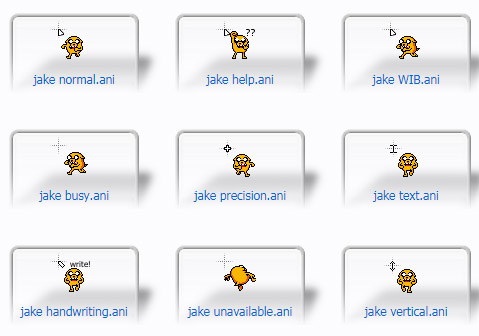 Jake The Dog Mouse Cursors