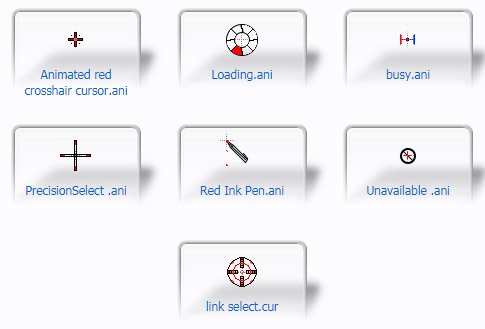 Red Animated Mouse Cursors