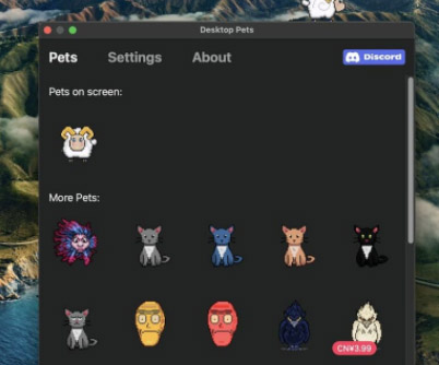 Desktop Pets for macOS