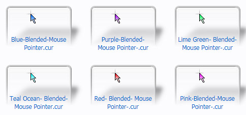 Blended-Mouse Pointers Cursors
