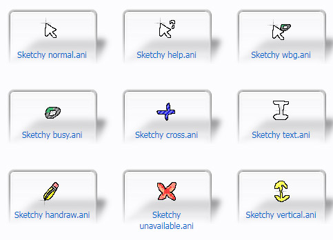 Sketchy Mouse Cursors