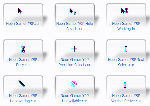 Neon Gamer Y9P Cursors