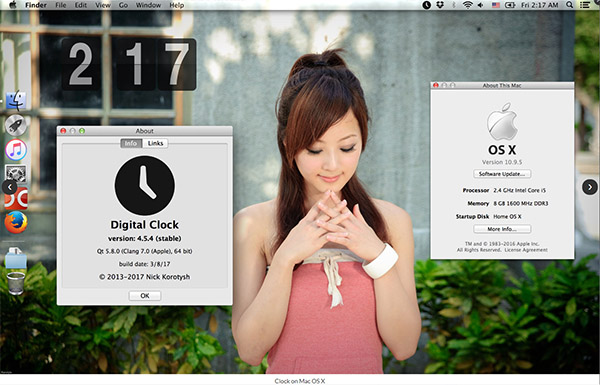 Digital Clock 4 for mac, windows, Linux