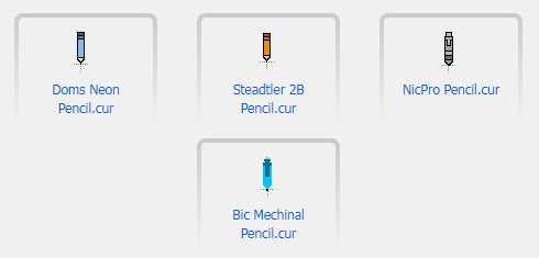 Pencils Pack Cursors